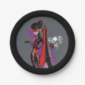 Wonderbaarlijke omgekeerde Shadybug blots aan! Papieren Bordje (Voorkant)