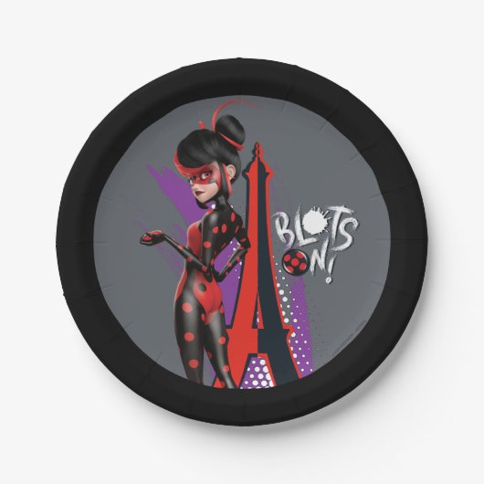 Wonderbaarlijke omgekeerde Shadybug blots aan! Papieren Bordje (Voorkant)