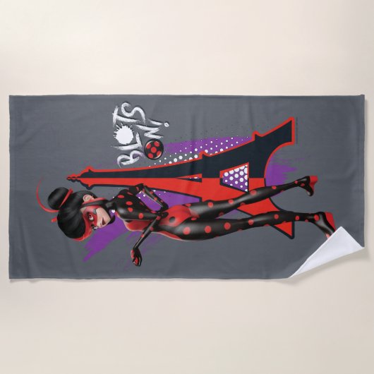 Wonderbaarlijke omgekeerde Shadybug blots aan! Strandlaken (Voorkant)