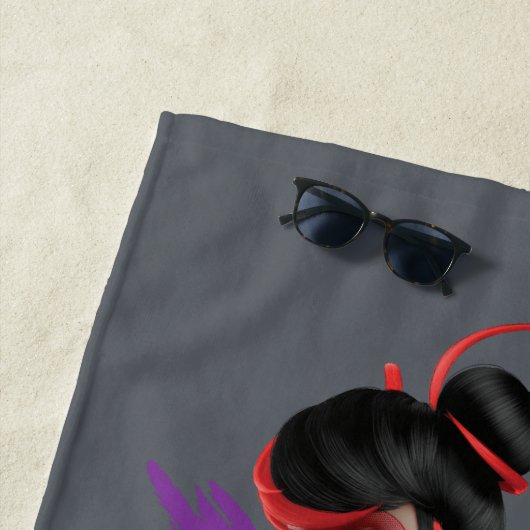 Wonderbaarlijke omgekeerde Shadybug blots aan! Strandlaken (In situ)