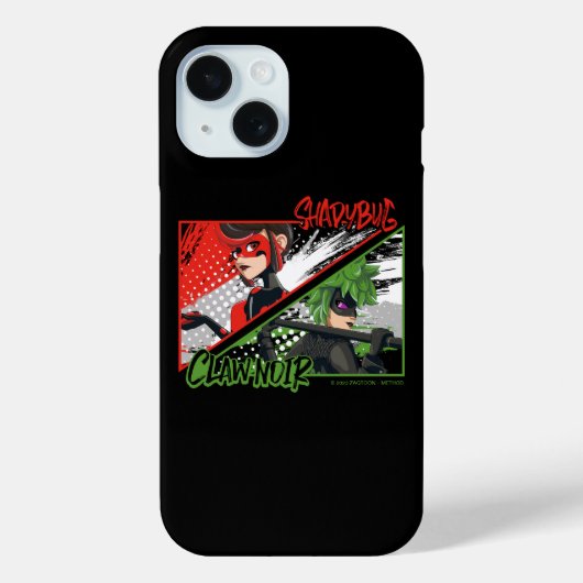 Wonderbaarlijke omgekeerde Shadybug & Claw Noir Case-Mate iPhone Case (Achterkant)