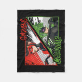 Wonderbaarlijke omgekeerde Shadybug & Claw Noir Fleece Deken (Voorkant)