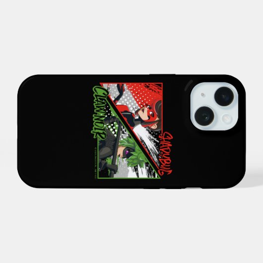 Wonderbaarlijke omgekeerde Shadybug & Claw Noir iPhone 15 Case (Achterkant horizontaal)