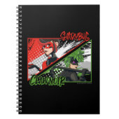 Wonderbaarlijke omgekeerde Shadybug & Claw Noir Notitieboek (Voorkant)