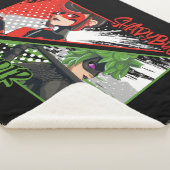 Wonderbaarlijke omgekeerde Shadybug & Claw Noir Sherpa Deken (3/4)