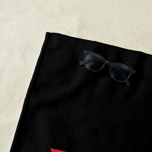 Wonderbaarlijke omgekeerde Shadybug & Claw Noir Strandlaken (In situ)