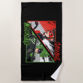 Wonderbaarlijke omgekeerde Shadybug & Claw Noir Strandlaken (Voorkant)