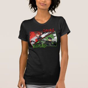 Wonderbaarlijke omgekeerde Shadybug & Claw Noir T-shirt