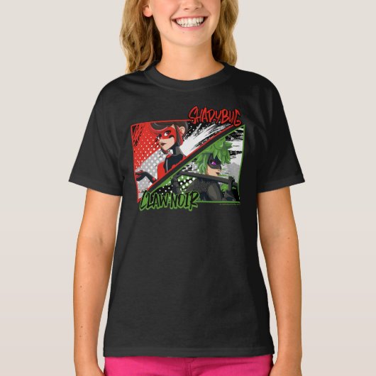 Wonderbaarlijke omgekeerde Shadybug & Claw Noir T-shirt (Voorkant)