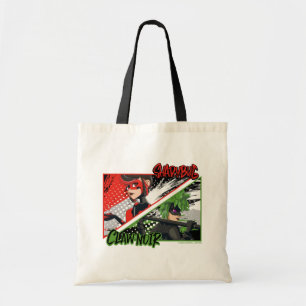 Wonderbaarlijke omgekeerde Shadybug & Claw Noir Tote Bag