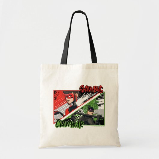 Wonderbaarlijke omgekeerde Shadybug & Claw Noir Tote Bag (Voorkant)