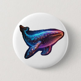 wonderbaarlijke walvis ronde button 5,7 cm