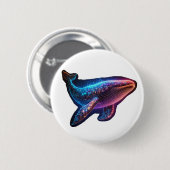 wonderbaarlijke walvis ronde button 5,7 cm (Voorkant /achterkant)