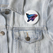 wonderbaarlijke walvis ronde button 5,7 cm (In situ)
