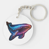 wonderbaarlijke walvis sleutelhanger (Achterkant)