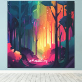 Wonderbos 2 canvas afdruk (Insitu (Houten vloer))