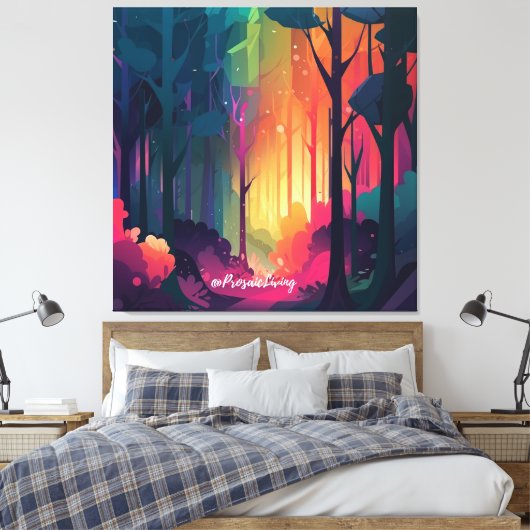 Wonderbos 2 canvas afdruk (Insitu (Slaapkamer))