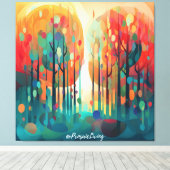 Wonderbos 3 canvas afdruk (Insitu (Houten vloer))