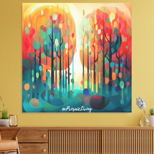 Wonderbos 3 canvas afdruk (Insitu (Woonkamer))