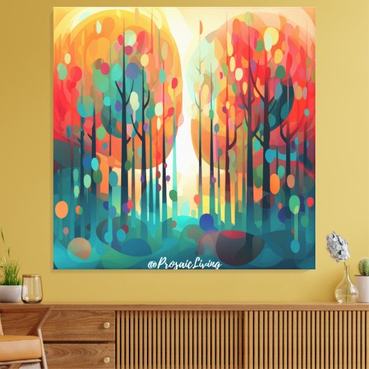 Wonderbos 3 canvas afdruk (Insitu (Woonkamer))