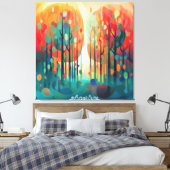 Wonderbos 3 canvas afdruk (Insitu (Slaapkamer))