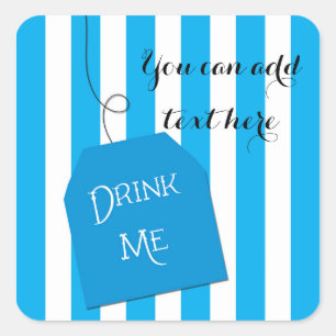 Wondereiland Whimsical Theepartij DRINK ME Sticker