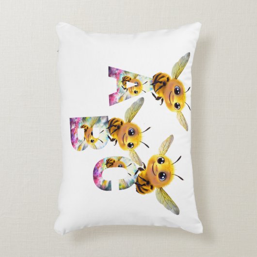 Wonderen ABC Bee Baby Pillow Accent Kussen (Voorkant(Verticaal))