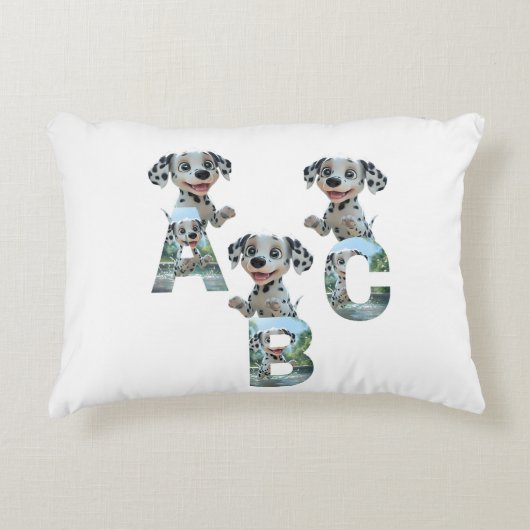 Wonderen ABC Dalmatische Baby kussen (Voorkant)