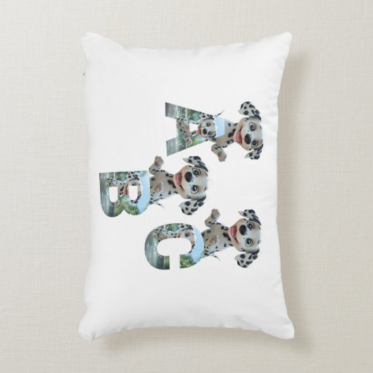 Wonderen ABC Dalmatische Baby kussen (Voorkant(Verticaal))