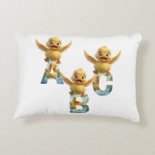 Wonderen ABC Ducks Baby Pillow Accent Kussen (Achterkant)