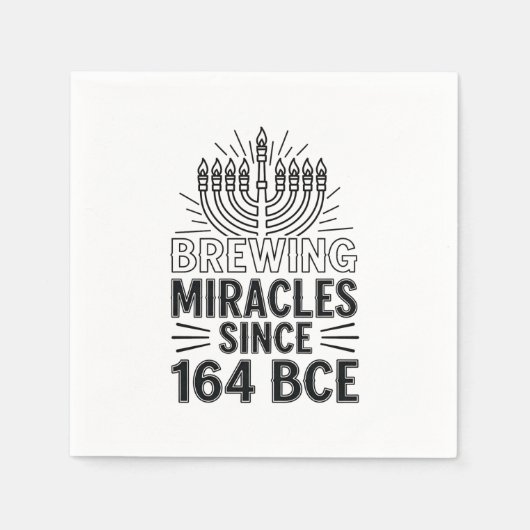 Wonderen brouwen sinds 164 BCE Chanoeka Joods Servet (Voorkant)