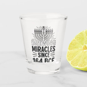 Wonderen brouwen sinds 164 BCE Chanoeka Joods Shot Glas