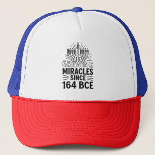 Wonderen brouwen sinds 164 BCE Chanoeka Joods Trucker Pet