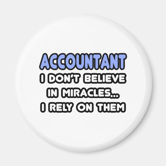 Wonderen en Accountants Magneet (Voorkant)