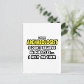 Wonderen en archeologen... grappig briefkaart (Staand voorkant)
