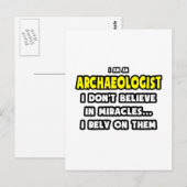 Wonderen en archeologen... grappig briefkaart (Voorkant / Achterkant)