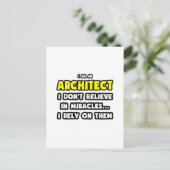 Wonderen en architecten... grappig briefkaart (Staand voorkant)