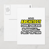Wonderen en architecten... grappig briefkaart (Voorkant / Achterkant)