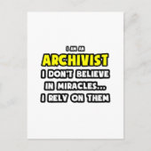 Wonderen en archivarissen... grappig briefkaart (Voorkant)
