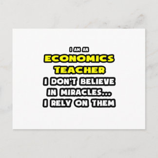 Wonderen en Economie Leraren ... grappig Briefkaart