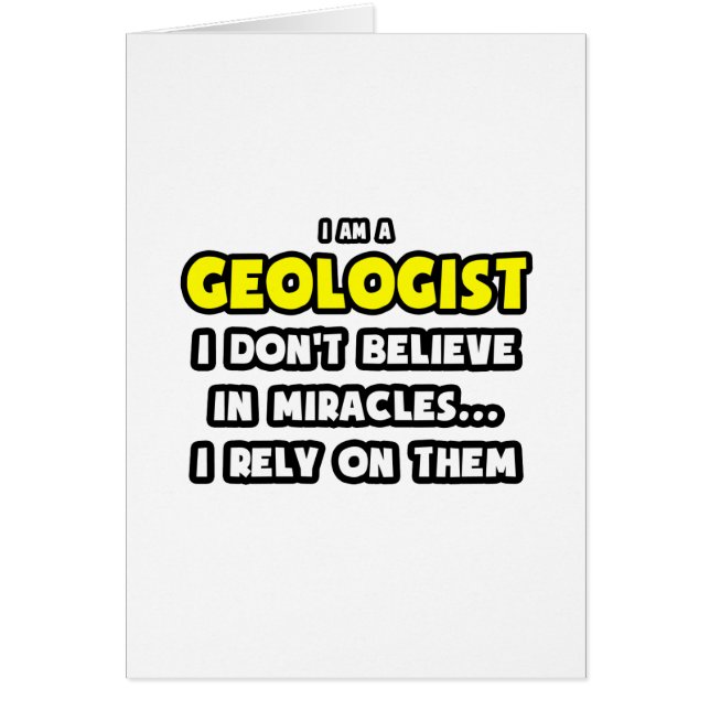 Wonderen en geologen... grappig (Voorkant)