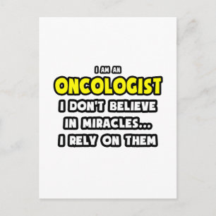 Wonderen en oncologen... grappig briefkaart