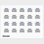 Wonderen en piloten ronde sticker (Vel)