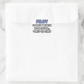 Wonderen en piloten ronde sticker (Tas)