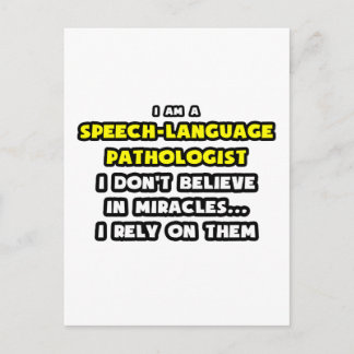 Wonderen en spraaktaalpathologen briefkaart
