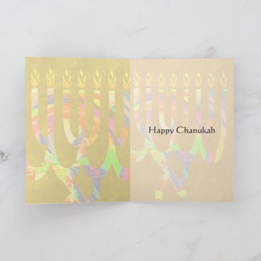 Wonderen gebeuren Menorah Kaarten (Binnen)