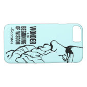 Wonderen is het begin van het Wisdom - SOCRATES -  Case-Mate iPhone Case (Achterkant (Horizontaal))