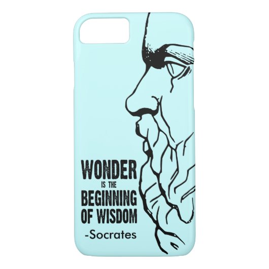 Wonderen is het begin van het Wisdom - SOCRATES -  Case-Mate iPhone Case (Achterkant)