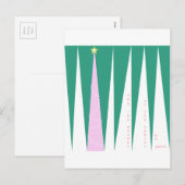 Wonderen van de kerstboom voor de seizoenen feestdagenkaart (Voorkant / Achterkant)