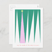 Wonderen van de kerstboom voor de seizoenen feestdagenkaart (Voorkant / Achterkant)